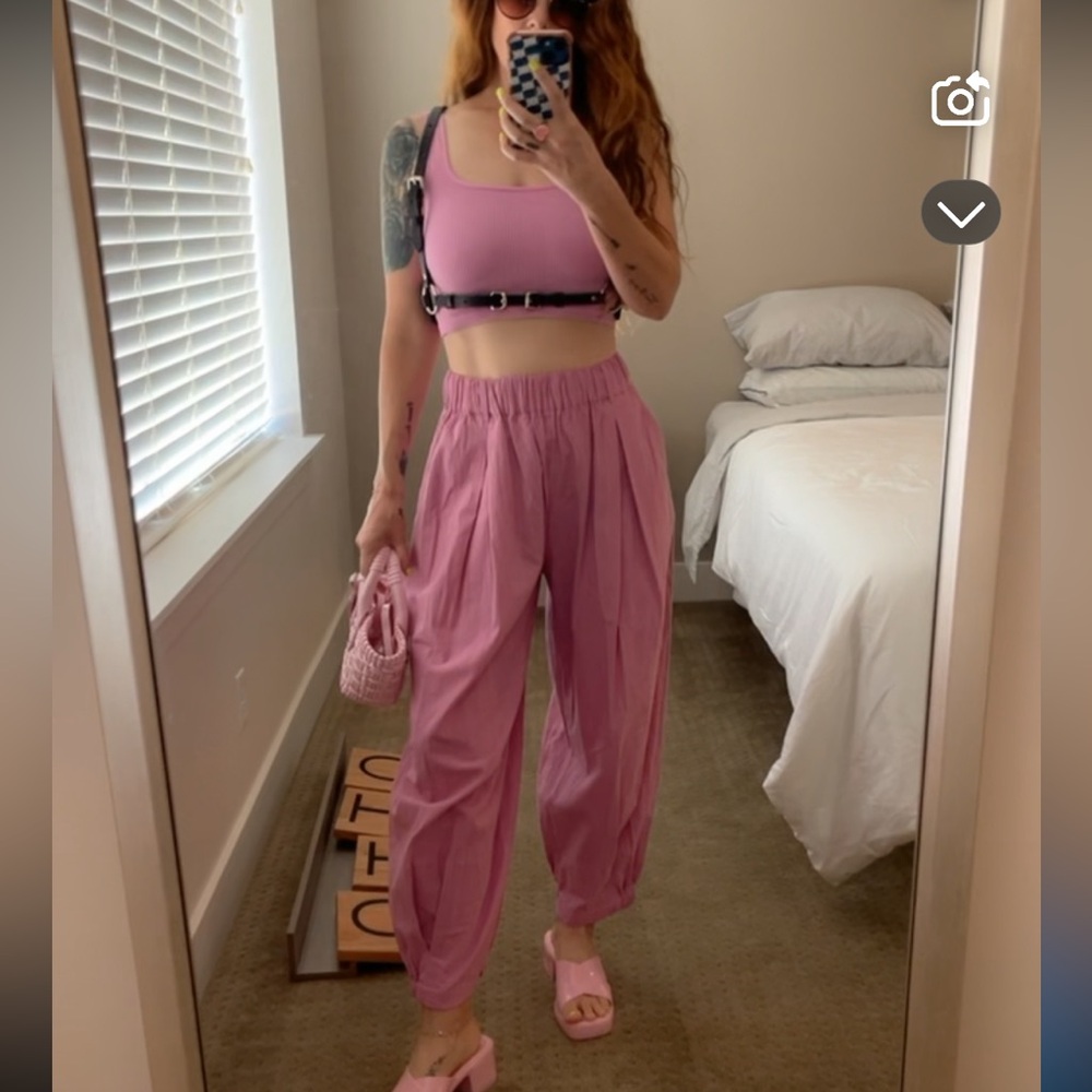 Free People - Remi Trousers - Pink Frosting - Small